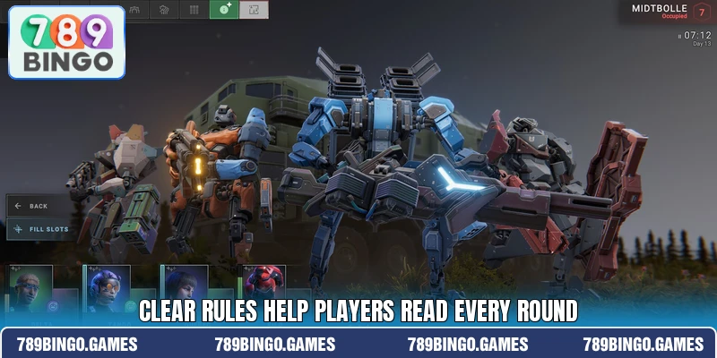 Clear rules help players read every round