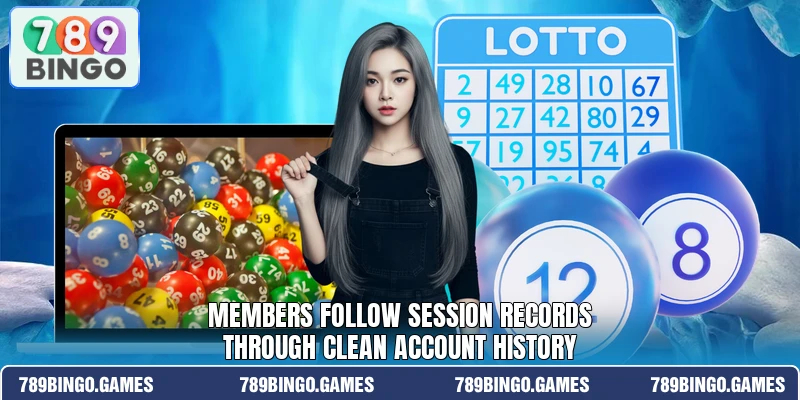 Members follow session records through clean account history