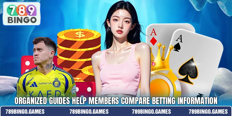 Organized guides help members compare betting information