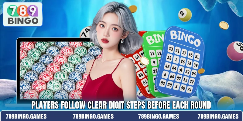 Players follow clear digit steps before each round