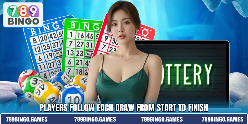 Players follow each draw from start to finish Players follow each draw from start to finish