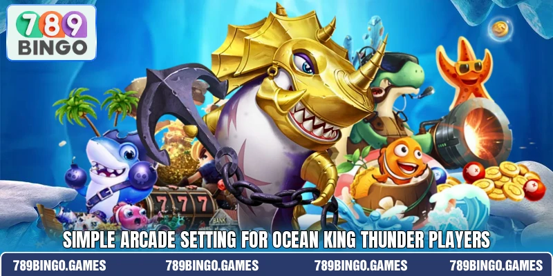Simple arcade setting for Ocean King Thunder players